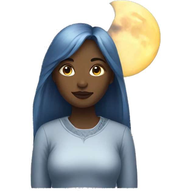 moon and female emoji
