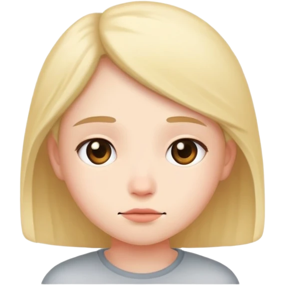 Cute lonely emoji