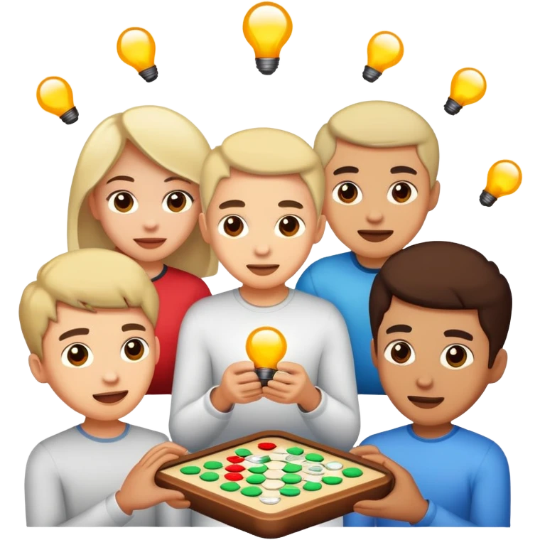 White familyplaying emoji