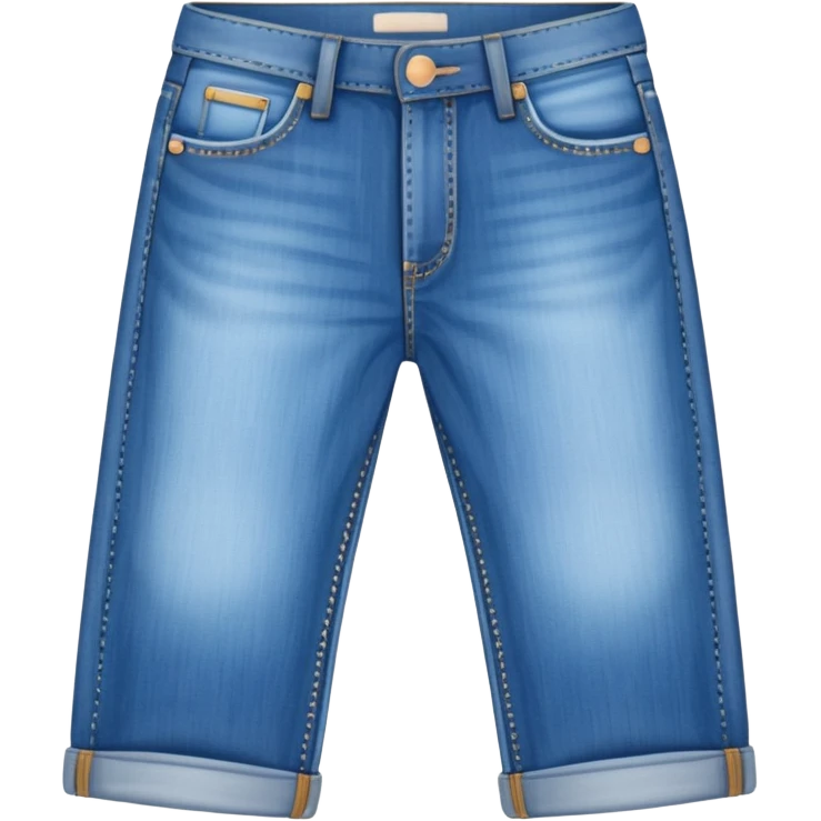 plain isolated blue long jeans emoji