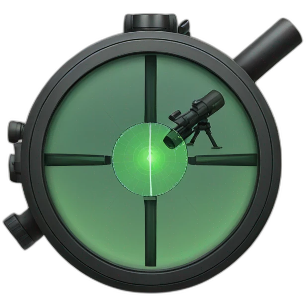 sniper's scope emoji