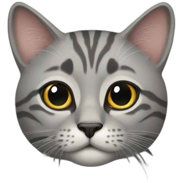 gray exotic cat emoji