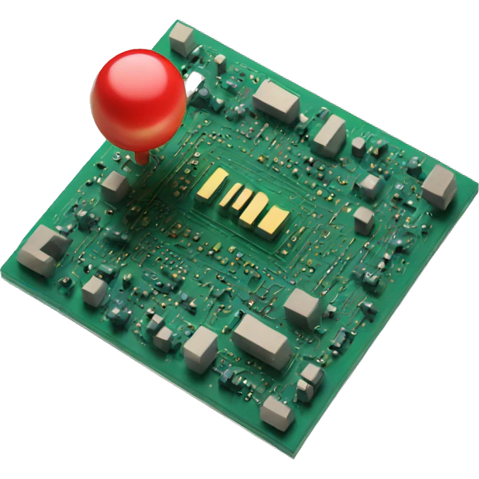3d circuit board emoji