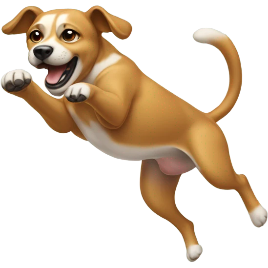 Dog doing a flip  emoji