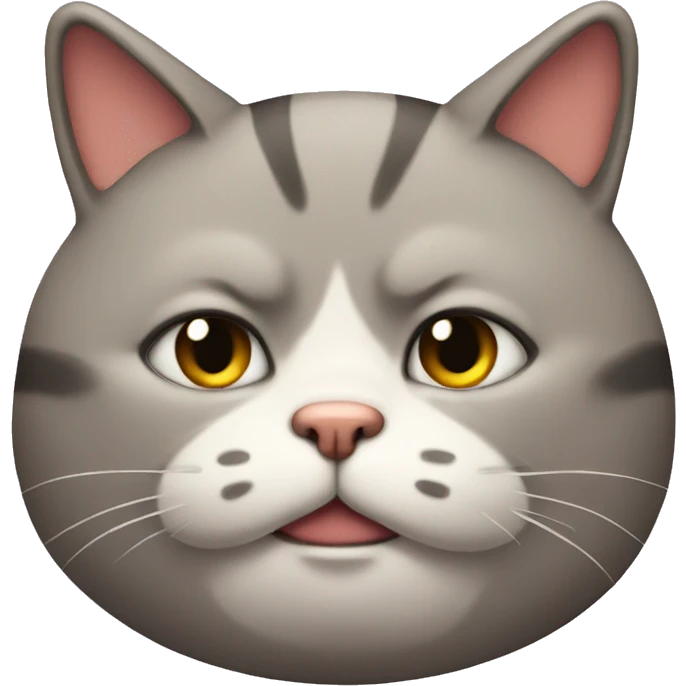 fat cat with smirk emoji