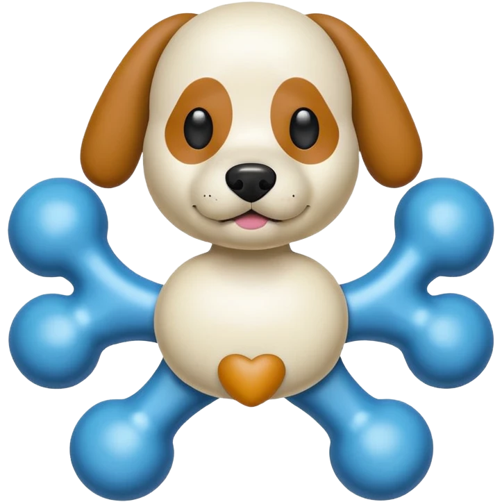 bone dog toy emoji
