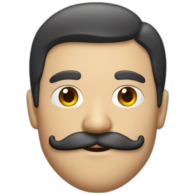 video game player with moustache emoji