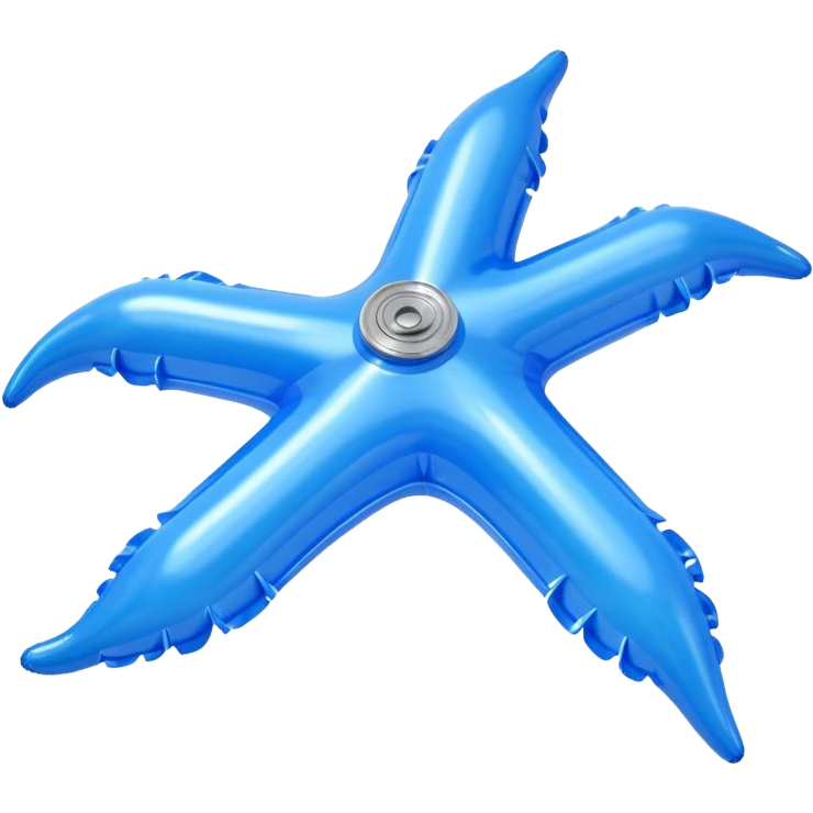 3D render of Water Wings made of shiny inflatable vinyl, visible seam lines, air valve, highly reflective plastic texture, pool toy aesthetic. emoji