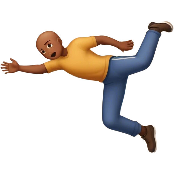 Person falling from building emoji