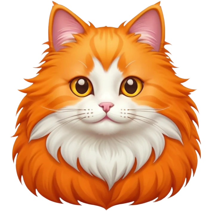 Cat with orange  emoji