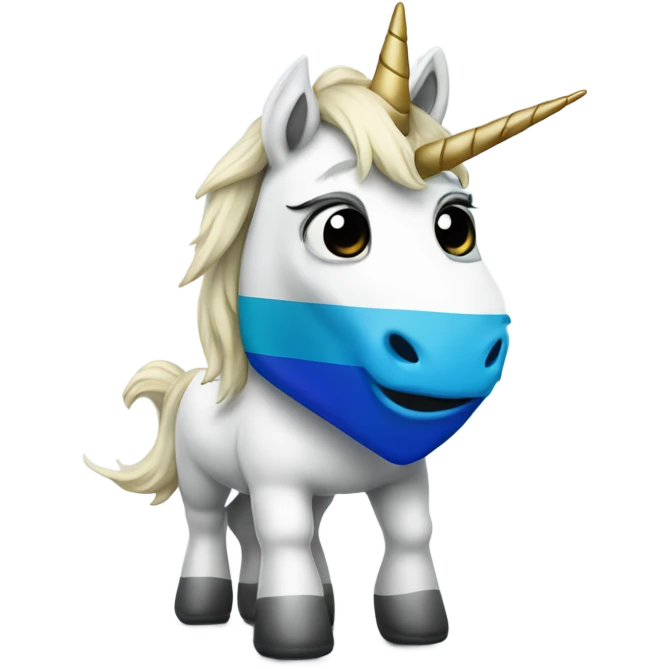 unicorn with estonian flag emoji