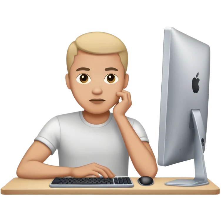 i want a man in front of a pc  emoji