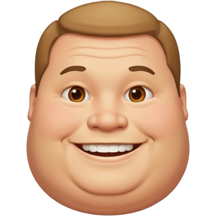 Fat man emoji