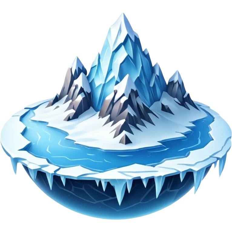Ice Planet – frozen surface, icy mountains, blizzards emoji