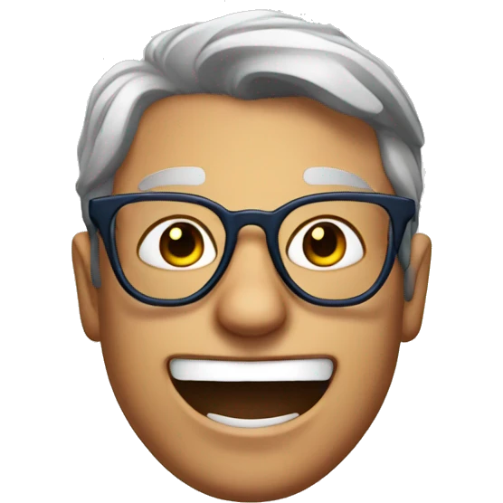 Spiderman Head hero With Glasses emoji