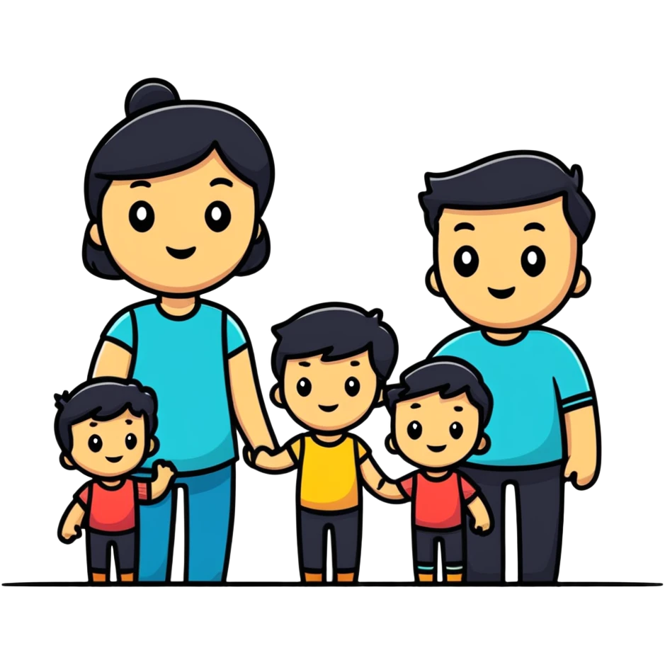 family of four emoji