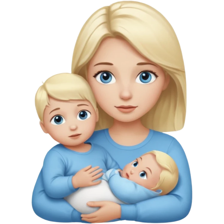 Light blonde hair  and big lashes Girl with blue eyes with blonde hair blue eyes baby boy emoji