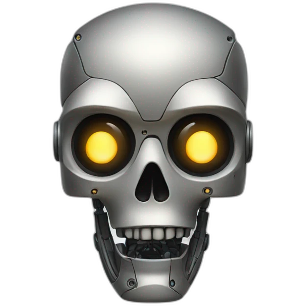 skull robot emoji
