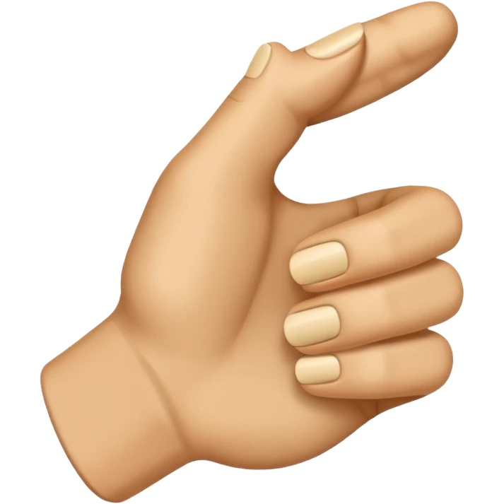 Letter E hand emoji emoji