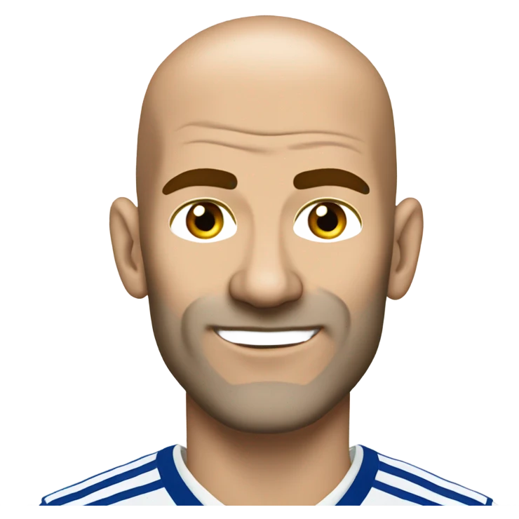 Zidane wearing Real Madrid top emoji