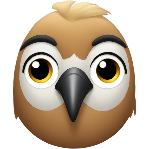 bird with thick eyebrows  emoji