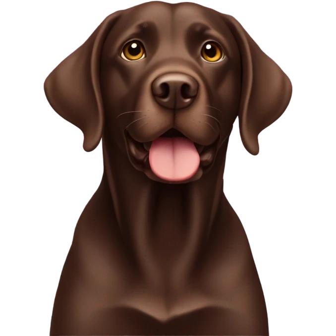 Chocolate lab emoji