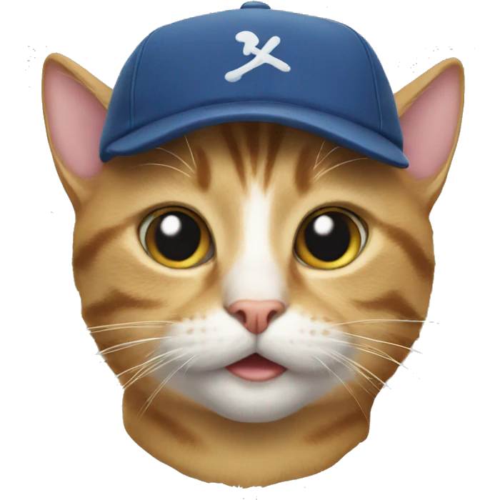Cat with cap emoji