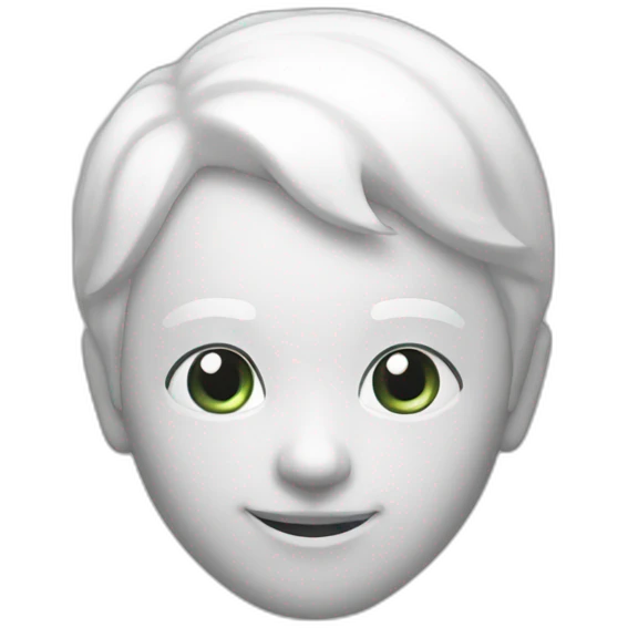 Chat blanc emoji