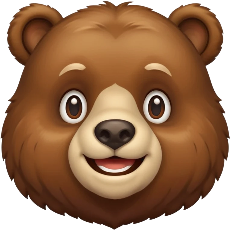 Bear smiling emoji