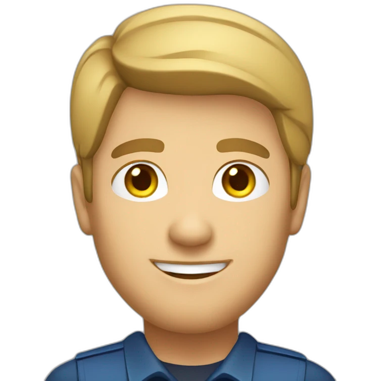 Caucasian male Service desk agent emoji