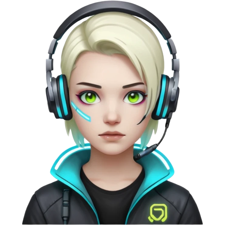 Cyberpunk hacker emoji