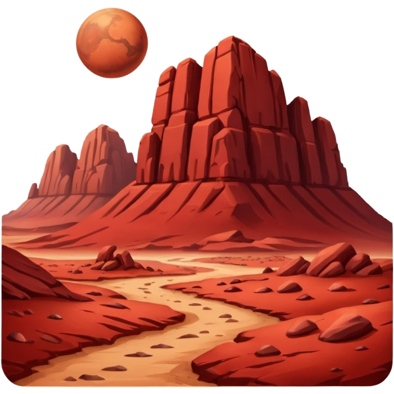 Mars planet emoji