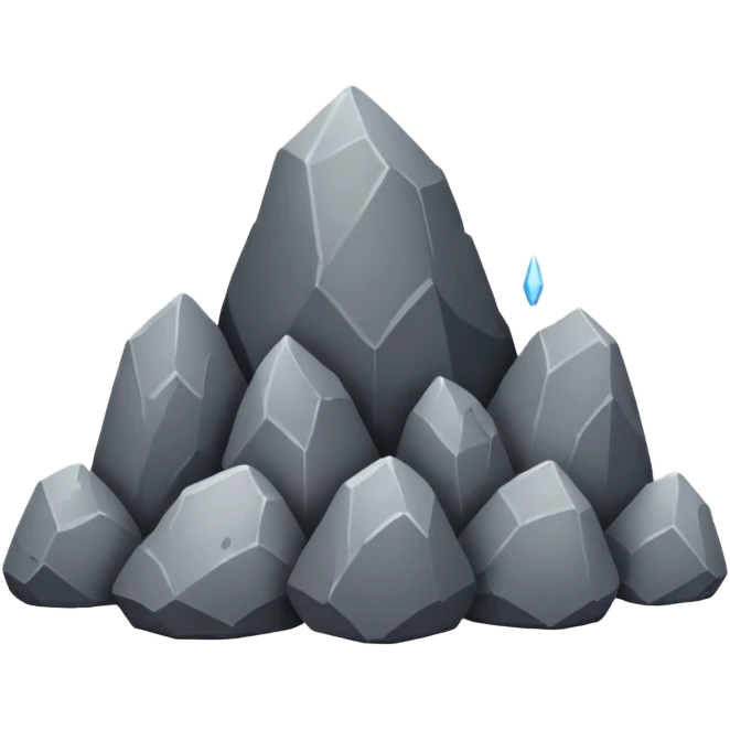 rain of rocks emoji