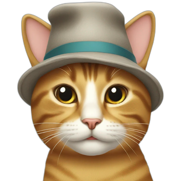 Cat with hat emoji