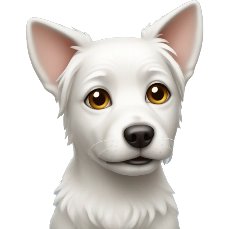 Little white dog  emoji