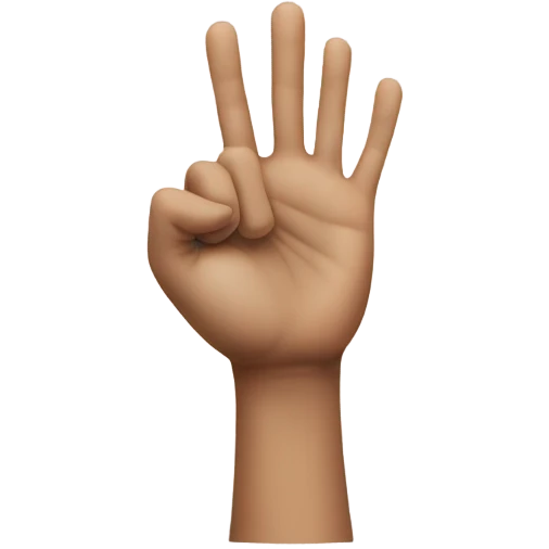 front of hand, one finger pointing  emoji