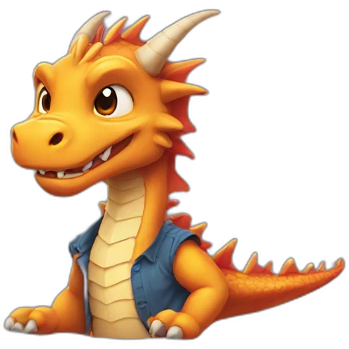 dragon wearing shirt emoji