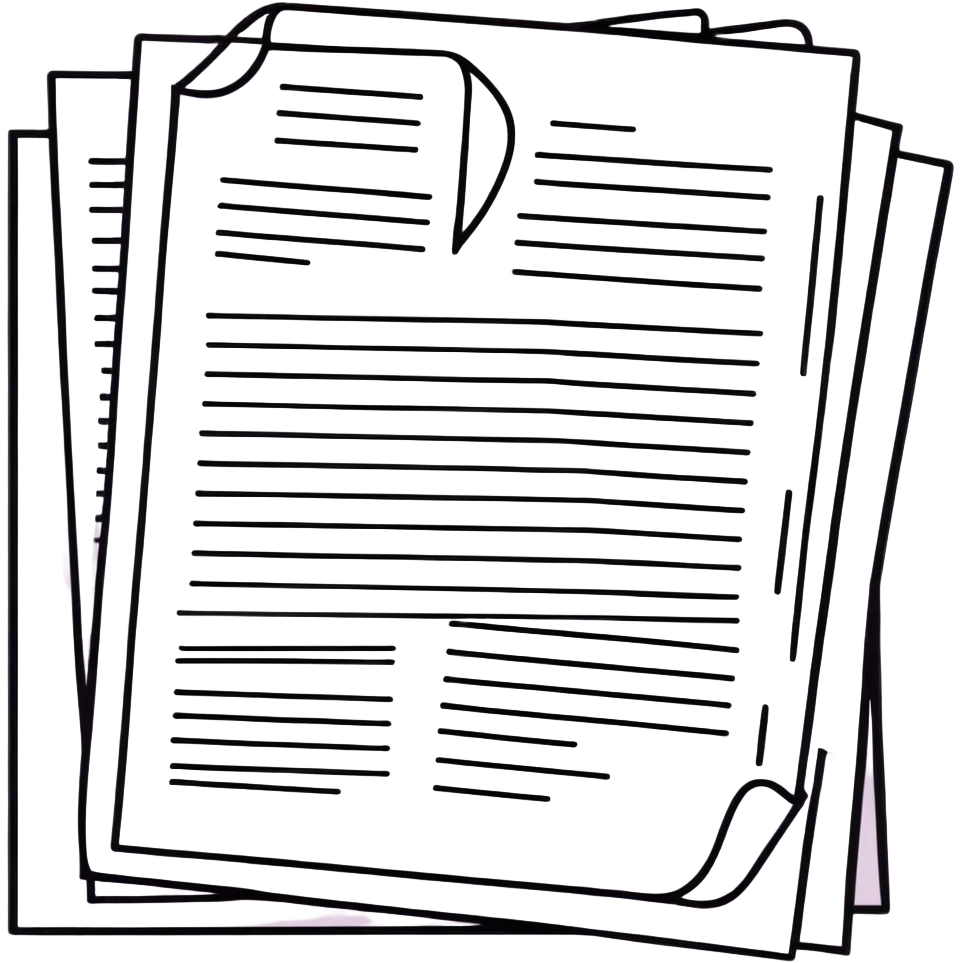document with text lines emoji