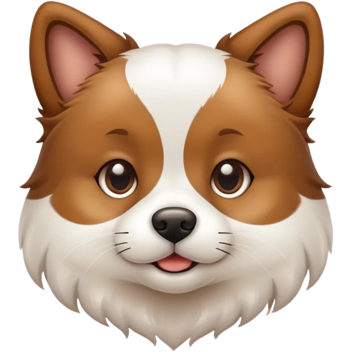 Perrito diciendo miau emoji