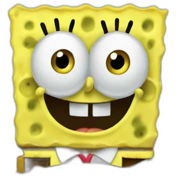 Spongebob driving emoji