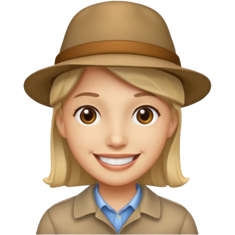 Chat avec un chapeau emoji