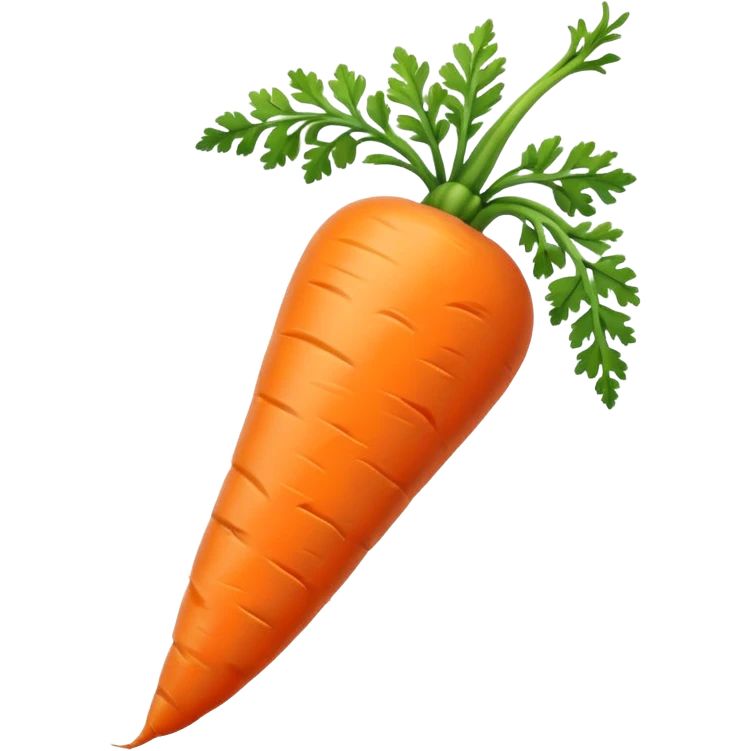 Create a carrot with a bend and a curve  emoji