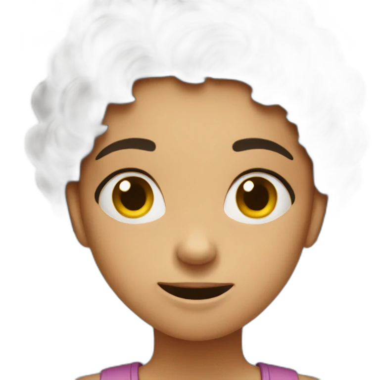 happy, upset, neutral emotions girl emoji