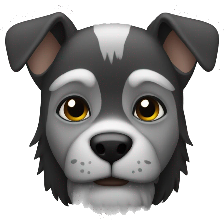 a black and grey puano emoji