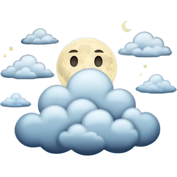 cloudy night emoji