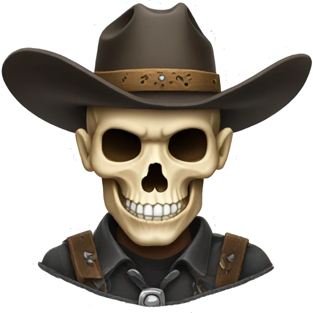 Skull cowboy emoji