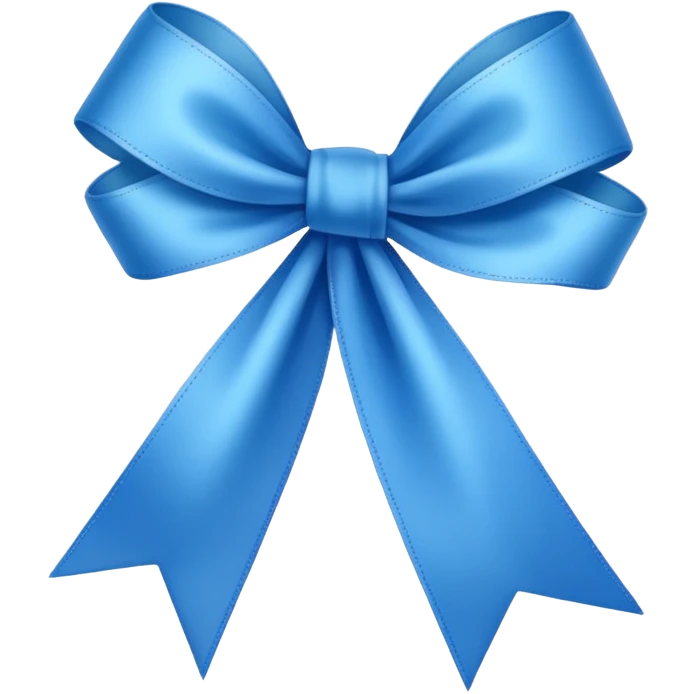 fiocco blu  emoji