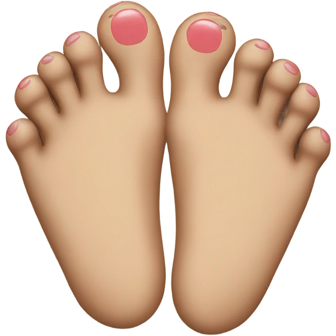 Smile with feet emoji