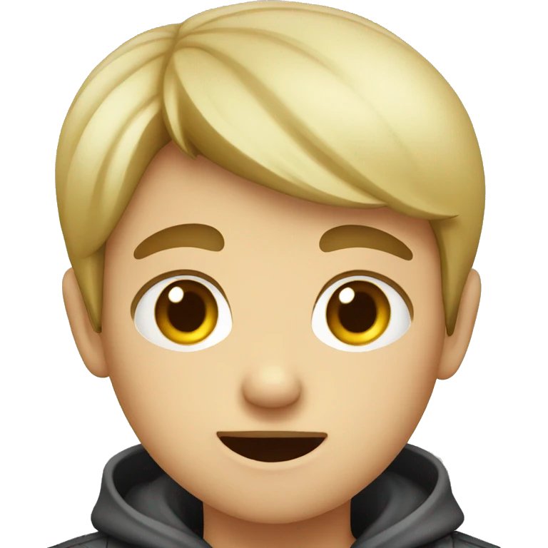 German boy saying no emoji