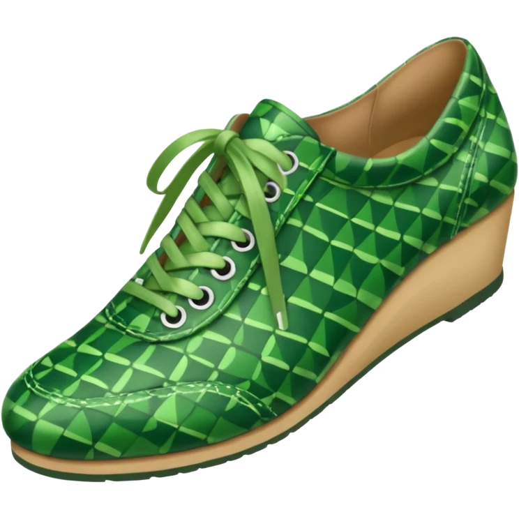 green patterned shoes  emoji